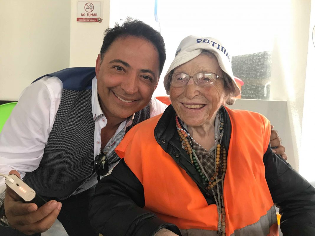 Emma Monsiri, la abuela peregrina en San Juan del Río Emma Monsiri, la abuela peregrina en San Juan del Río