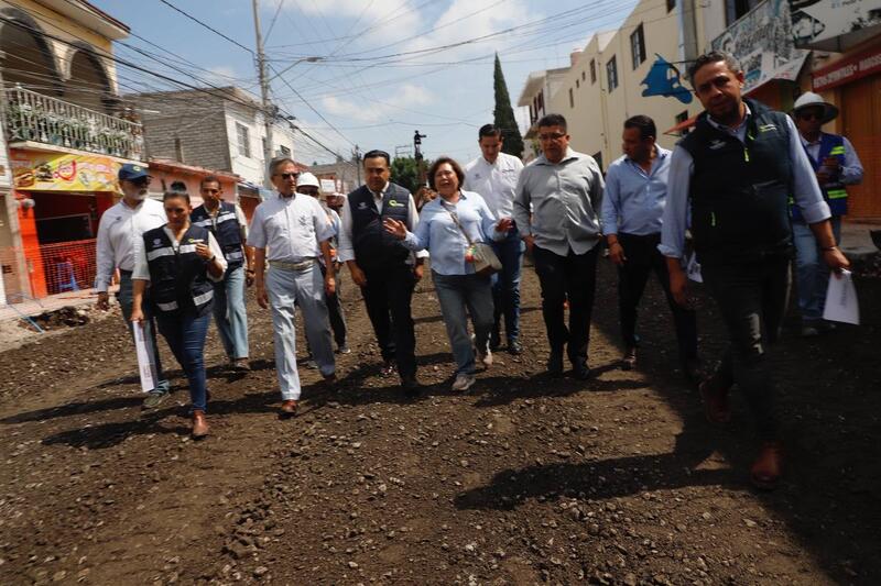 Supervisa Luis Nava los trabajos de Regeneración Urbana en Santa Rosa Jáuregui