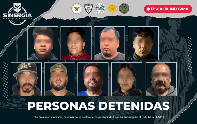 Catea FGE 16 domicilios en zona metropolitana en acción de Sinergia; hay 9 detenidos Borrador automático