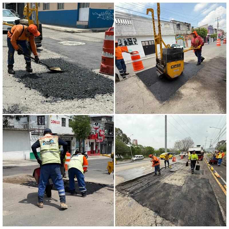 Municipio de Querétaro interviene más de 36 mil metros cuadrados de vialidades con trabajos de bacheo Municipio de Querétaro interviene más de 36 mil metros cuadrados de vialidades con trabajos de bacheo