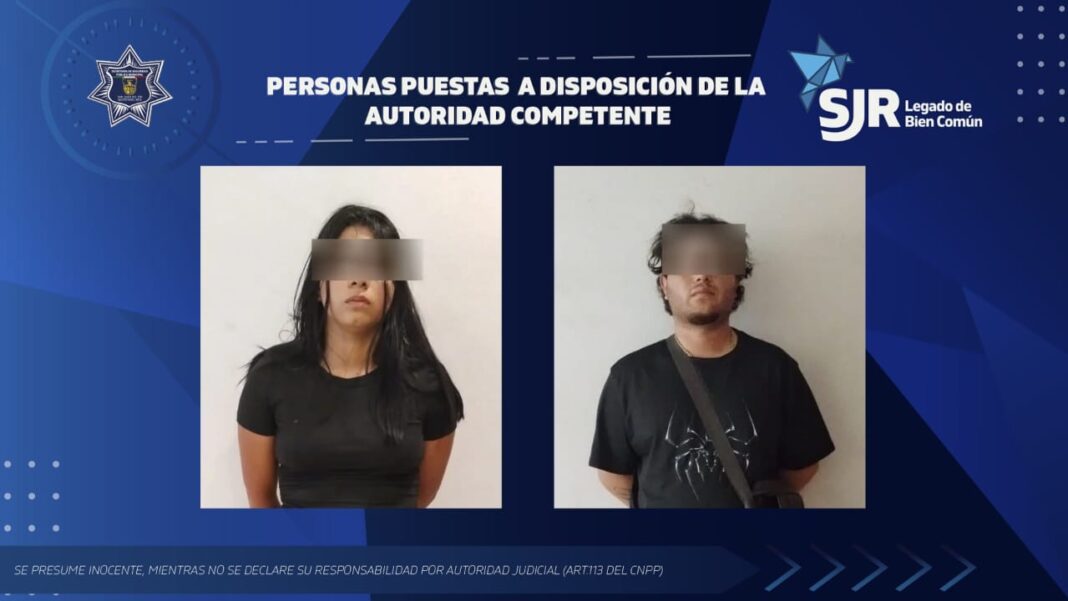 Elementos de la SSPM detienen a pareja que realizaba cobros de préstamos denominados “gota a gota”