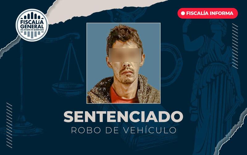 Sentencia por robo de vehículo en Pedro Escobedo