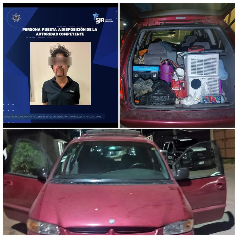 Detienen a sujeto con camioneta vinculada a robos