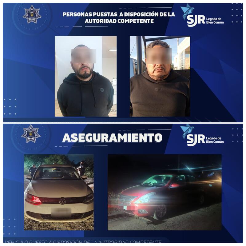 Dos autos recuperados y dos detenidos en la comunidad de San Francisco