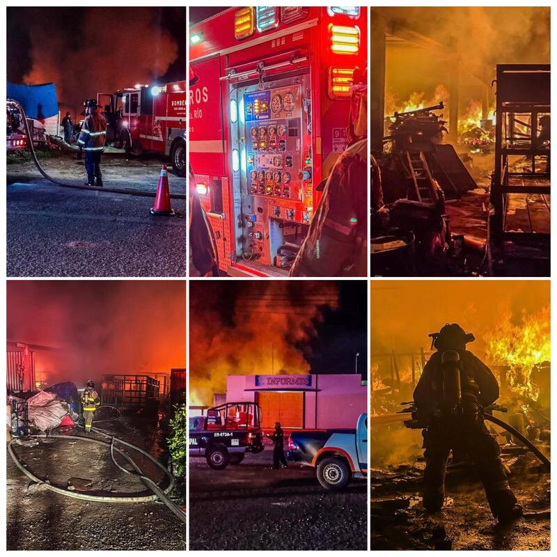 Atendimos incendio en recicladora durante la madrugada en Nuevo Espíritu Santo Atendimos incendio en recicladora durante la madrugada en Nuevo Espíritu Santo