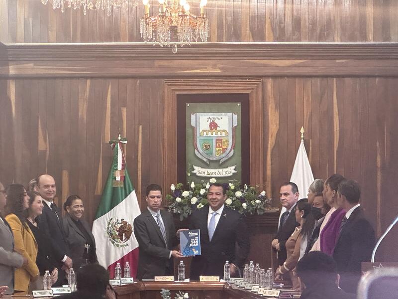 Roberto Cabrera entrega su Primer Informe de Gobierno 2024–2027 en San Juan del Río