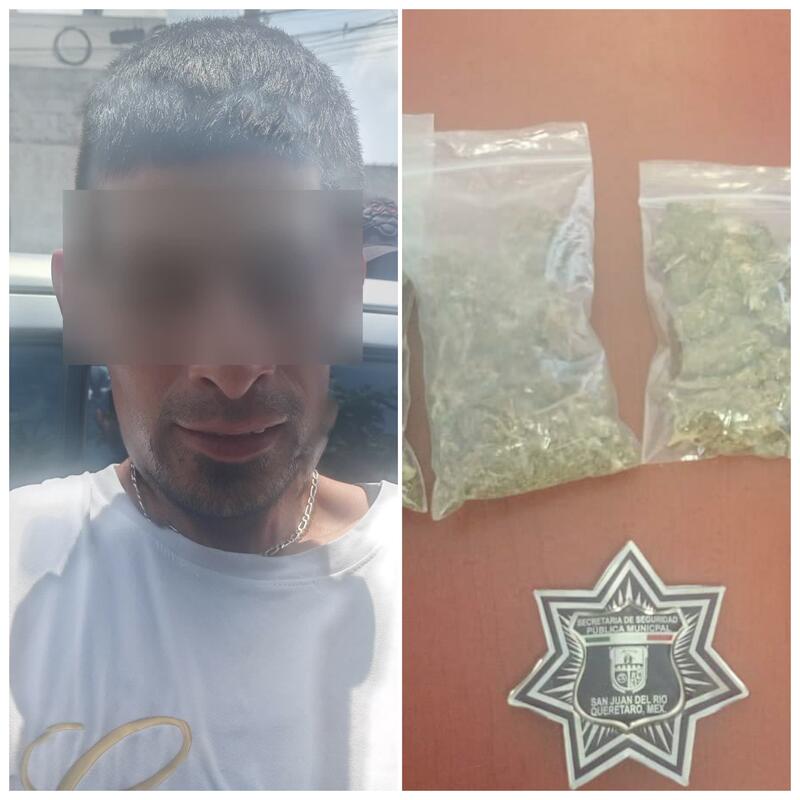 Policías de San Juan del Río detienen a una persona por narcomenudeo Policías de San Juan del Río detienen a una persona por narcomenudeo