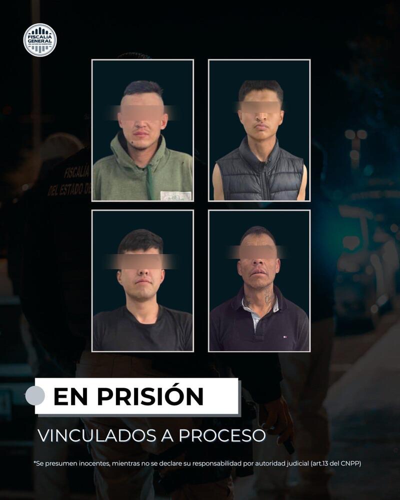 Cuatro personas en prisión por robo, dos de ellos acumulan segunda vinculación. Borrador automático