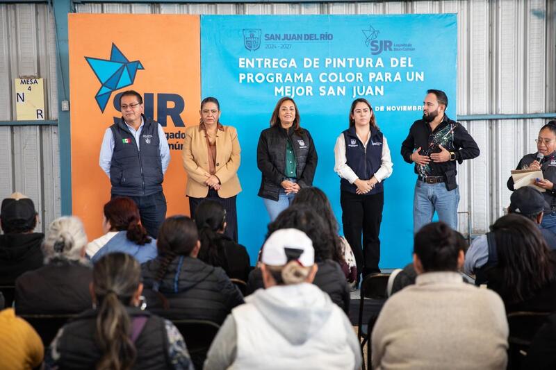 Gobierno Municipal de San Juan del Río realiza la primera entrega de pintura del Programa “Color para un Mejor San Juan” Borrador automático