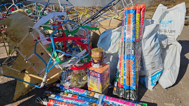 Destruyen autoridades pirotecnia en Querétaro Destruyen autoridades pirotecnia en Querétaro