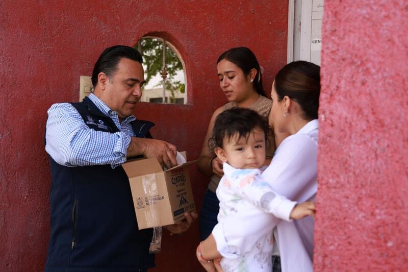 Supervisa Luis Nava entrega de apoyos del programa Contigo y tu Bebé. Borrador automático