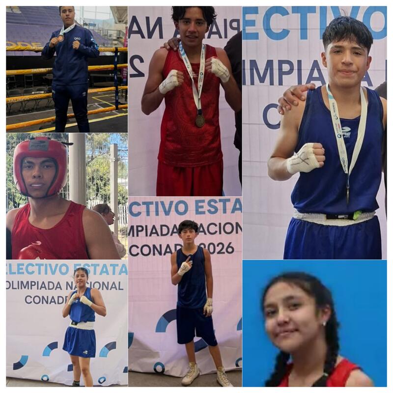 Jóvenes boxeadores de San Juan del Río avanzan a la etapa regional de la Olimpiada Nacional