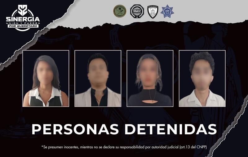 Cateo en presunta financiera de Corregidora deja cuatro detenidos por fraude