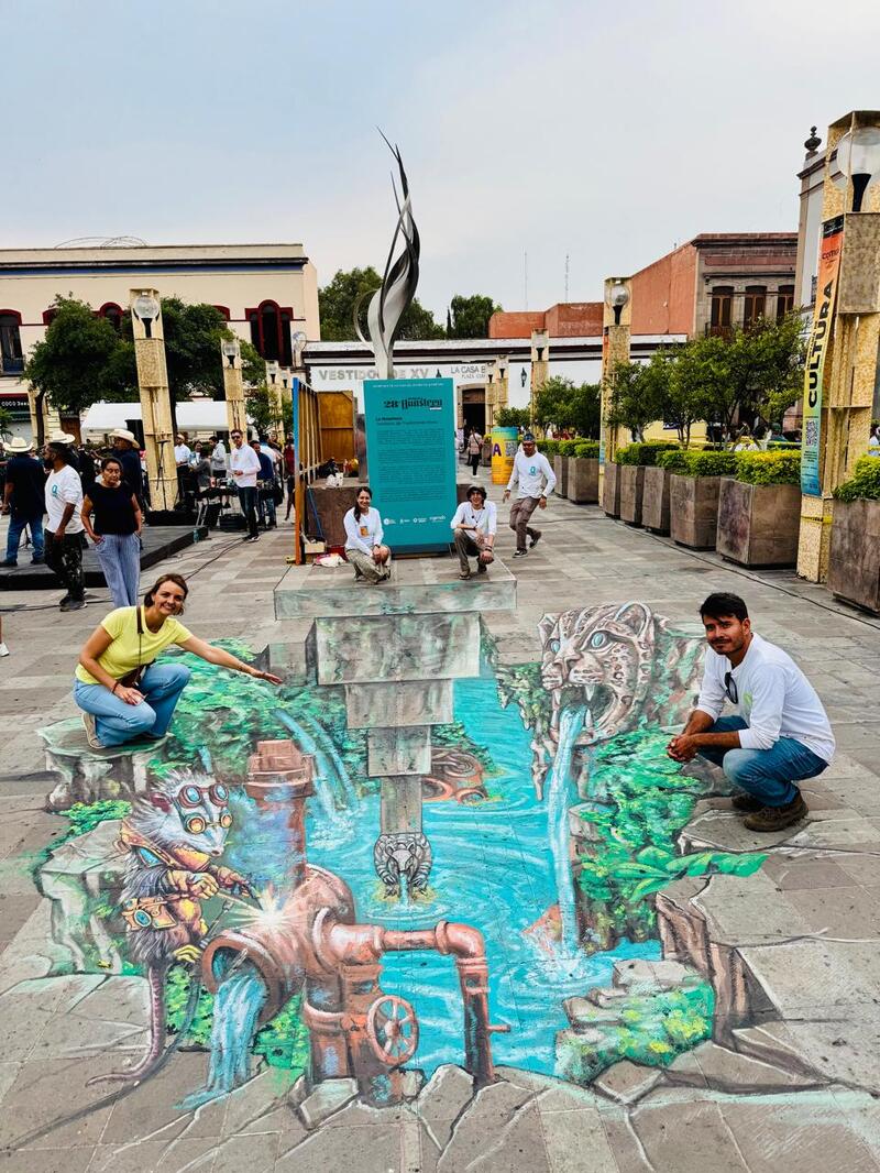 Secult activa QROMA 2026 con intervención de arte Madonnari en el Templo de La Cruz