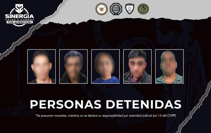 Operativo SINERGIA en Querétaro deja cinco detenidos tras cateos en la Central de Abastos