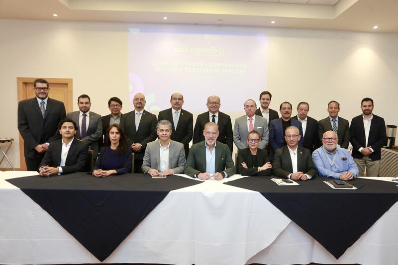 Querétaro refuerza su competitividad al consolidarse líder nacional en Estado de Derecho