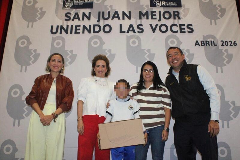 Arranca en San Juan del Río entrega de computadoras para apoyar educación de familias