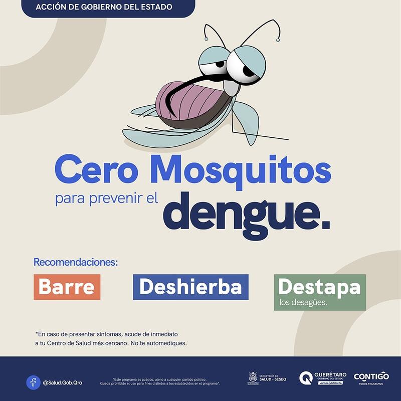 SESA mantiene vigilancia epidemiológica permanente del dengue en Querétaro SESA mantiene vigilancia epidemiológica permanente del dengue en Querétaro
