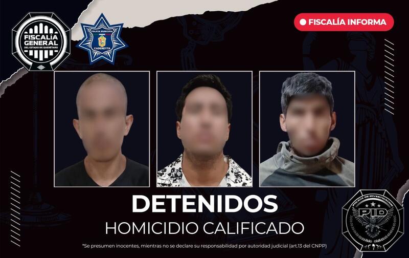 Ejecuta Fiscalía órdenes de aprehensión contra tres personas por homicidio calificado en Cadereyta de Montes Borrador automático