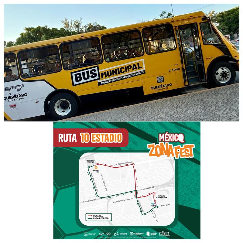 Municipio de Querétaro ofrece transporte gratuito para asistir al México Zona Fest Borrador automático