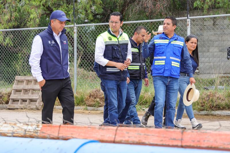 Chepe Guerrero y Eric Gudiño supervisan cárcamo de Puerta Real II ante temporada de lluvias Chepe Guerrero y Eric Gudiño supervisan cárcamo de Puerta Real II ante temporada de lluvias