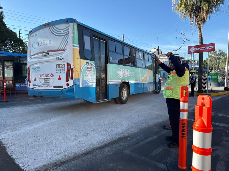 Qrobus reanuda operaciones normales en El Cerrito tras concluir obras del Tren México-Querétaro Borrador automático