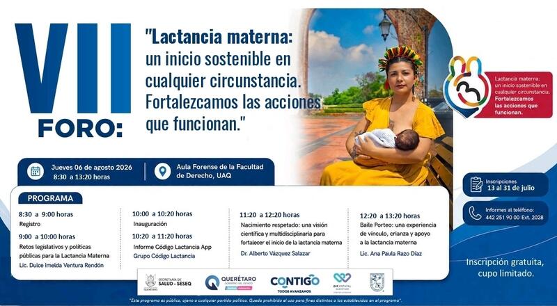 Invita SESA a participar en el VII Foro de Lactancia Materna 2026 Borrador automático