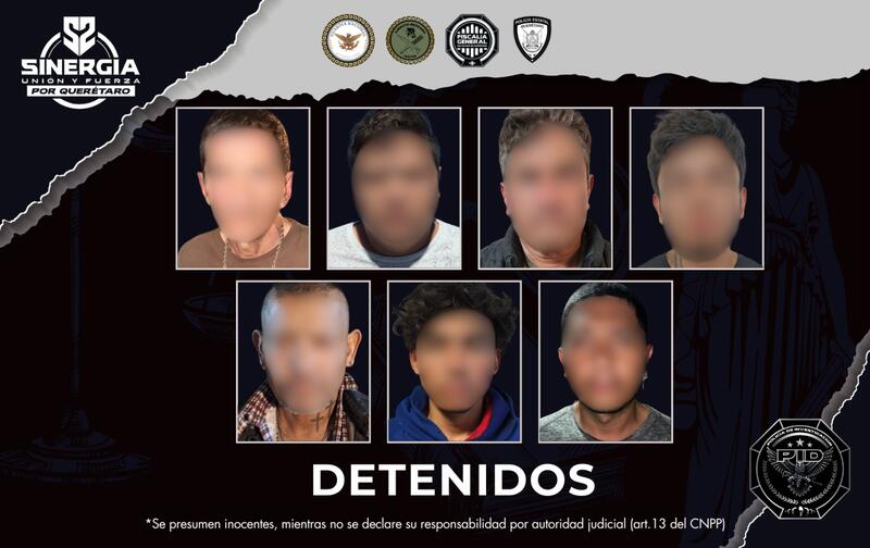 Operativo Sinergia deja siete detenidos tras 10 cateos en San Juan del Río Borrador automático