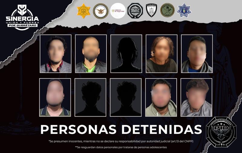 Sinergia ejecuta 10 cateos en distintos municipios; 10 personas fueron detenidas Borrador automático