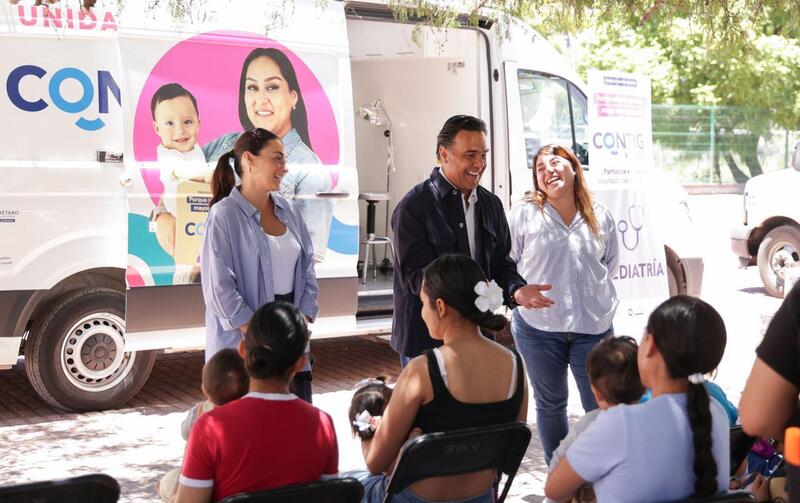 Supervisa Luis Nava jornada “Contigo y tu Bebé” en Chichimequillas