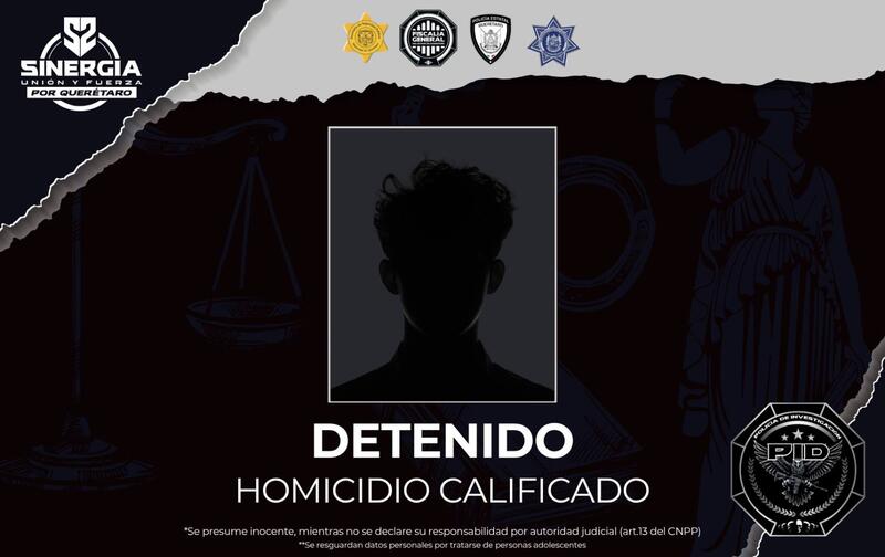 Adolescente detenido por homicidio calificado ocurrido en La Negreta Borrador automático