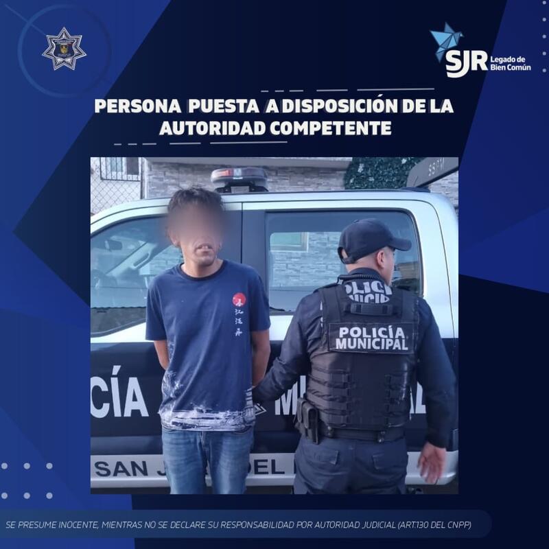 Detienen a hombre tras ingresar sin autorización a un domicilio en el Centro de San Juan del Río Borrador automático