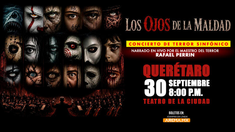 El terror sinfónico llegará a Querétaro con Los Ojos de la Maldad Borrador automático