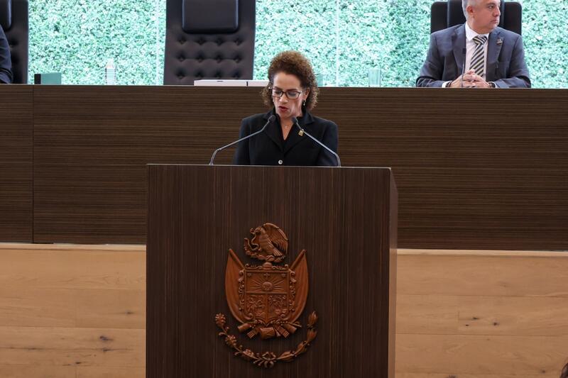 Adriana Meza advierte que PRI será una oposición crítica y responsable ante el Quinto Informe de Kuri Adriana Meza advierte que PRI será una oposición crítica y responsable ante el Quinto Informe de Kuri