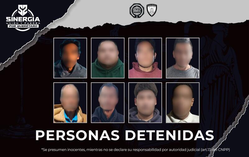 Operativo Sinergia deja ocho detenidos tras 12 cateos en Querétaro Borrador automático