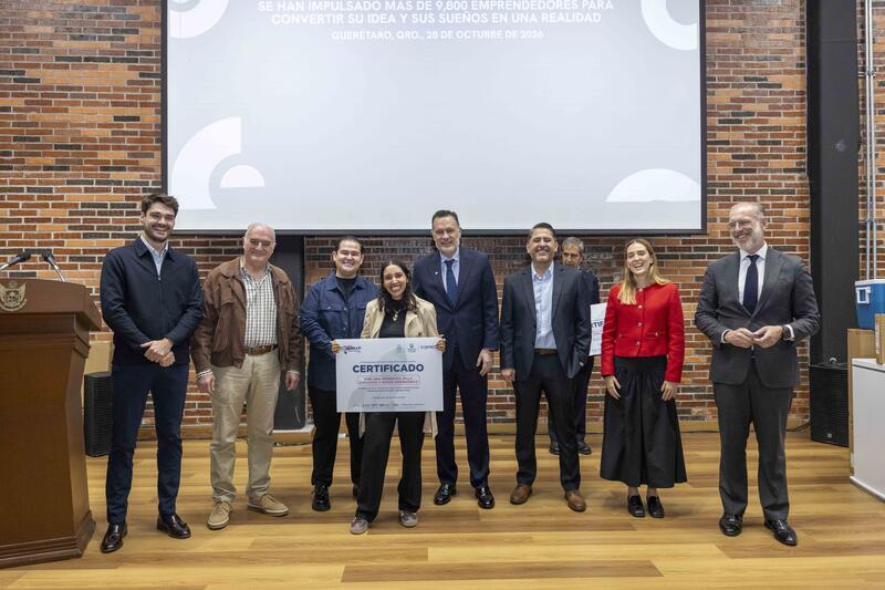 Entregan apoyos de Capital Semilla a 50 emprendedores en Querétaro