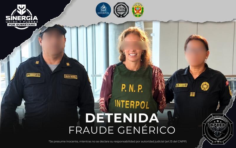 Detienen en Perú a mujer buscada en Querétaro por presunto fraude Borrador automático